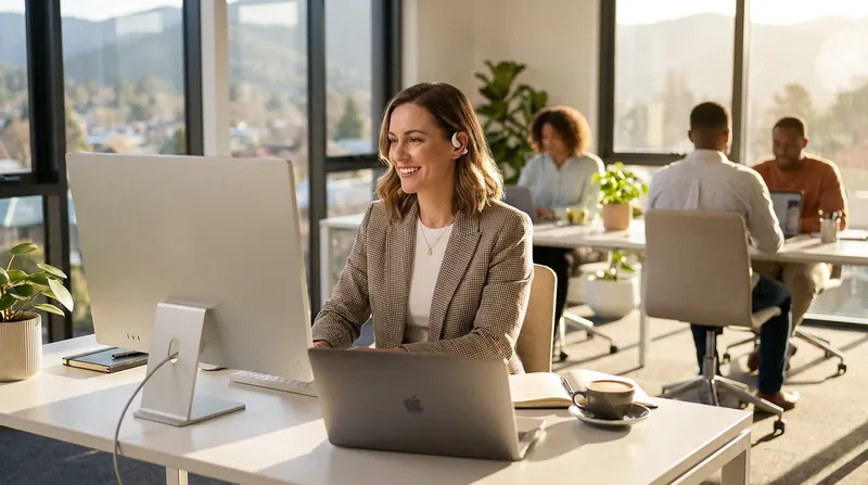 The technology is increasingly popular in office environments, allowing workers to listen to music while remaining available to colleagues.