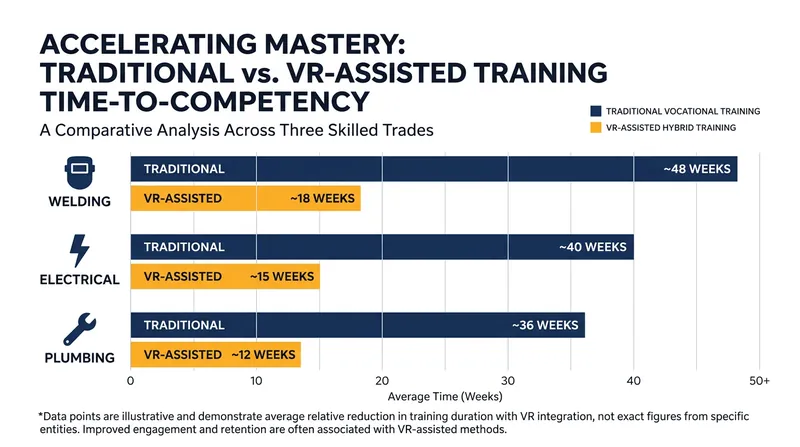 Hybrid VR models allow students to reach baseline competency faster through unlimited, risk-free repetition.