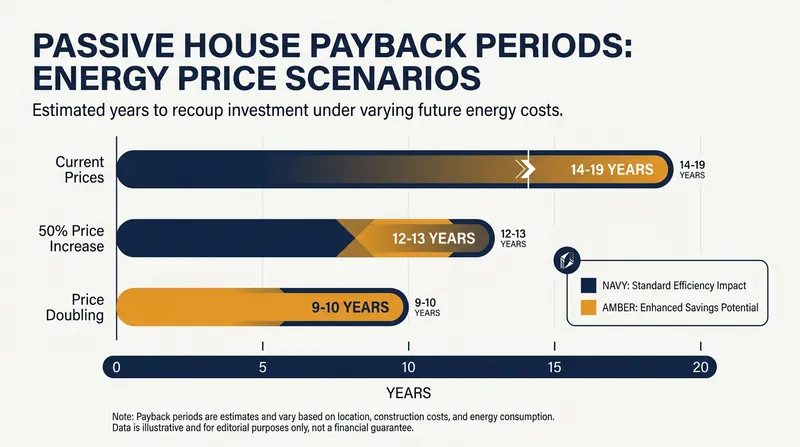 Higher energy prices dramatically accelerate the return on investment for high-performance homes.