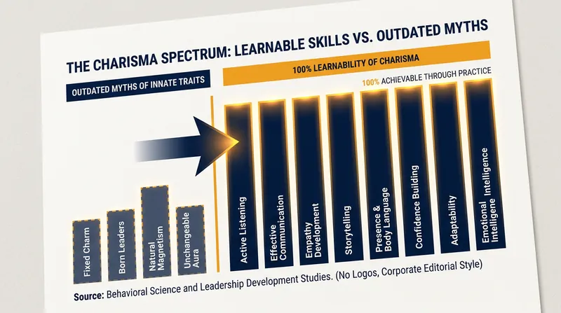 Modern research confirms that charismatic leadership tactics can be fully learned and adopted by anyone.
