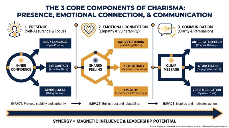 Behavioral scientists break charisma down into three actionable pillars.