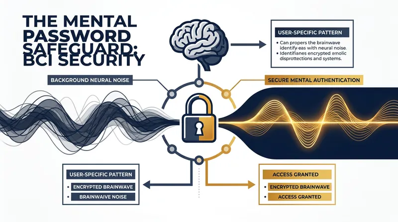 Cognitive passwords ensure the system only decodes speech when explicitly authorized by the user.