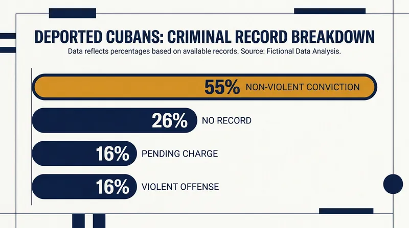 More than a quarter of the deported Cubans had no criminal record in the United States.