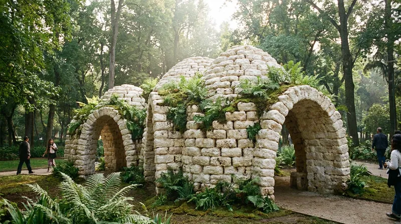 Architects are scaling mycelium technology to build temporary pavilions and explore load-bearing bio-structures.
