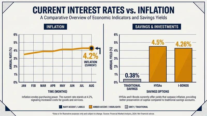 While traditional banks offer negative real returns, alternative savings vehicles are beating the 4.2% inflation rate.