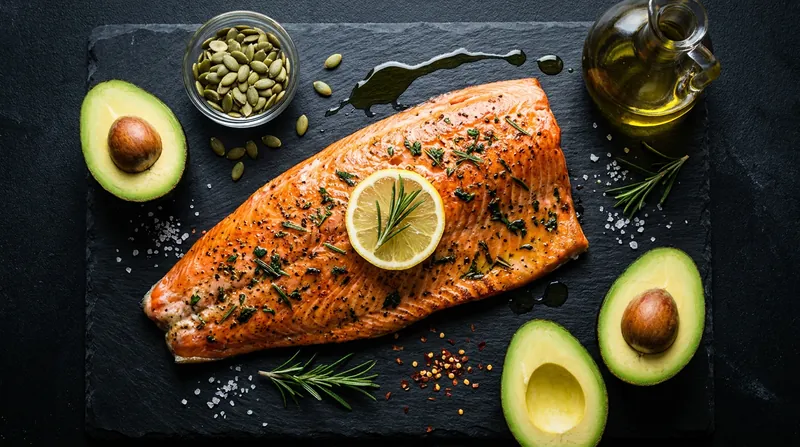 Healthy dietary fats provide the essential cholesterol building blocks required for hormone synthesis.