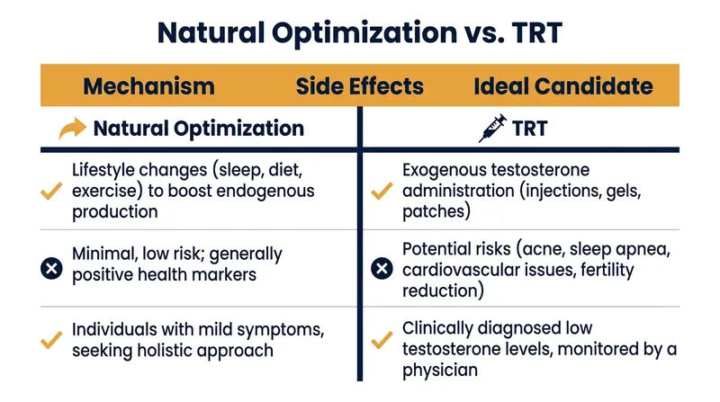 Understanding the difference between supporting natural production and medical hormone replacement.