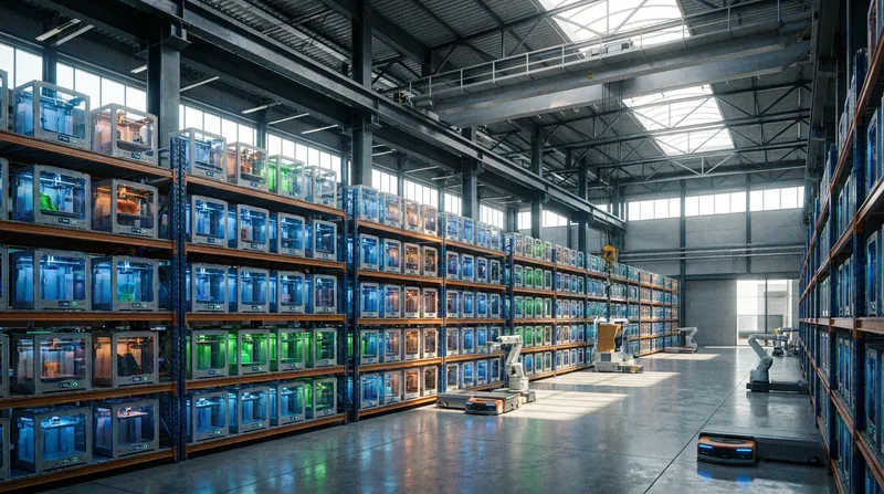 Large-scale print farms can operate thousands of machines around the clock, churning out millions of units a month.