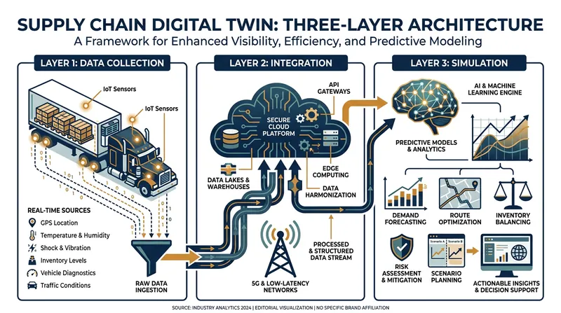 How a digital twin translates physical assets into predictive simulations.