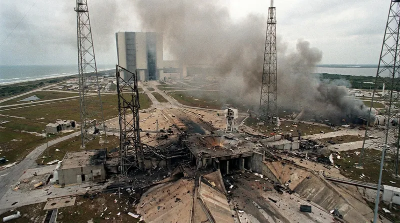 The May 2026 explosion of a Blue Origin New Glenn rocket severely damaged Launch Complex 36.