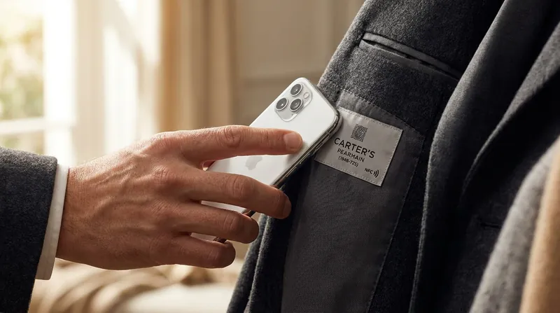 Consumers can access a product's digital passport simply by tapping their smartphone against the item.