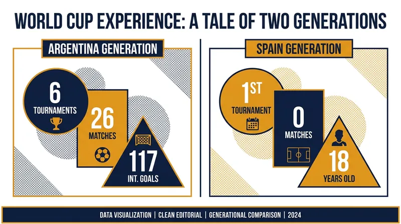 A tale of two careers: comparing the international resumes of the tournament's biggest stars.