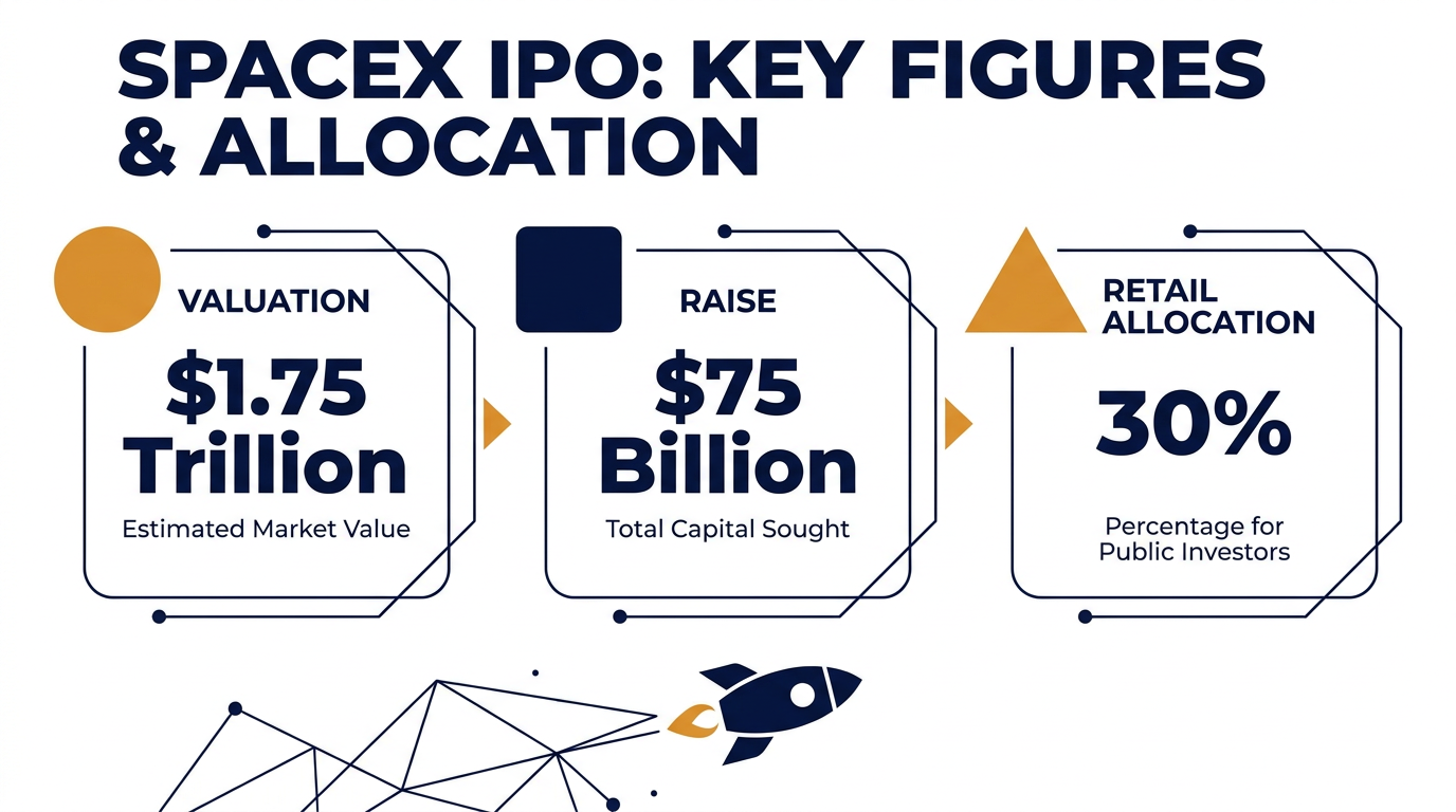 SpaceX's public debut is set to be the largest in history, with an unprecedented allocation reserved for everyday investors.
