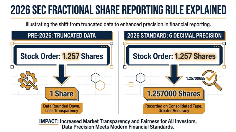 The SEC's new reporting standard ensures that fractional retail trades are accurately reflected on the public tape.