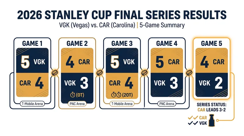 The high-scoring series has seen Carolina bounce back from an early deficit to take control.