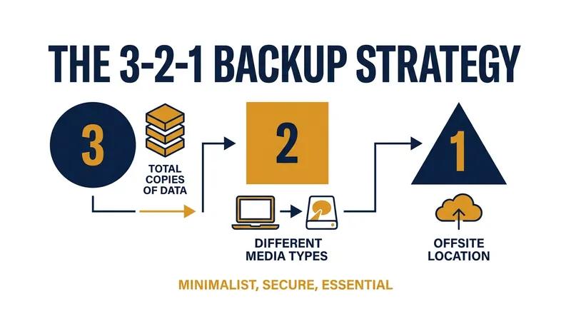 The 3-2-1 backup rule is the gold standard for protecting data against hardware failure.