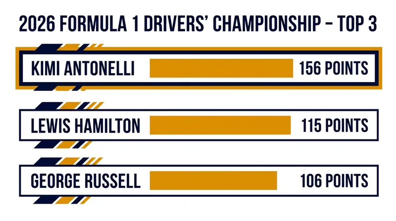 The Drivers' Championship standings following the Spanish Grand Prix.