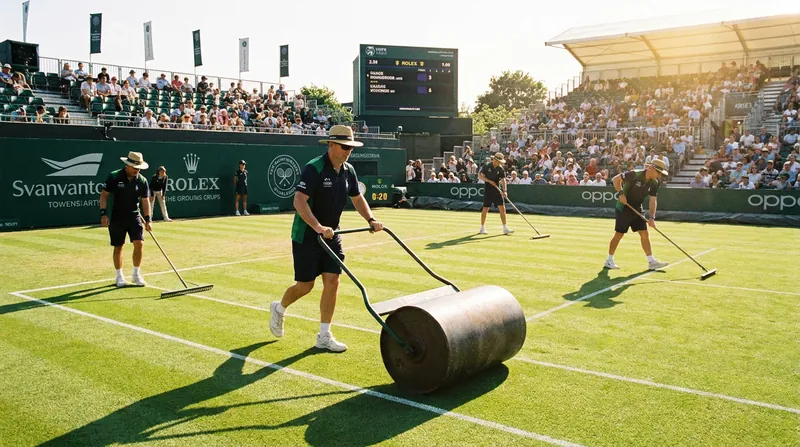 The unique physical demands of natural grass require extreme lower-body stability from competitors.