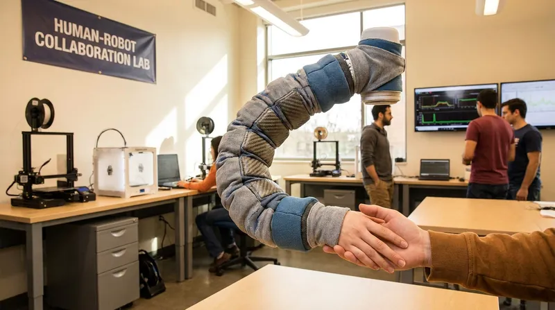 Soft robotics could utilize the metamaterial to move fluidly while instantly absorbing the shock of unexpected collisions.