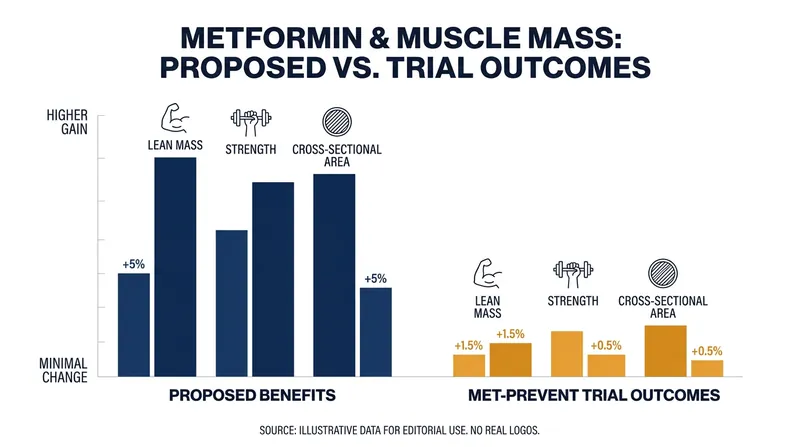 Recent trials suggest metformin may not provide functional muscle benefits for older adults.