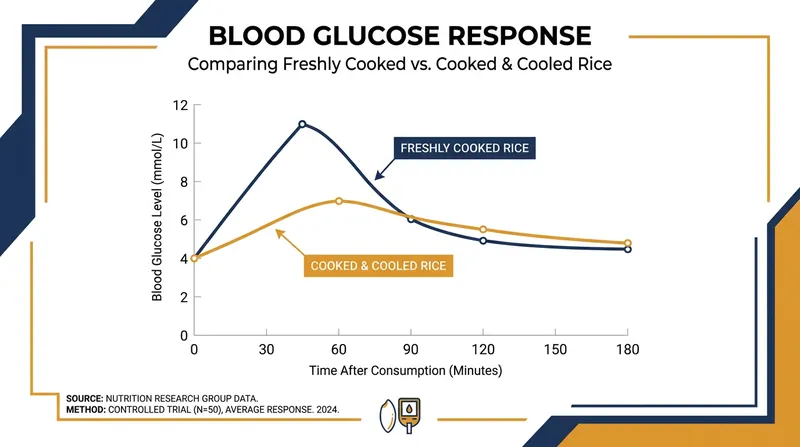 Foods high in resistant starch produce a significantly lower and more stable blood glucose response.