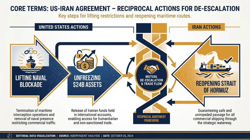 The core concessions driving the US-Iran peace agreement.