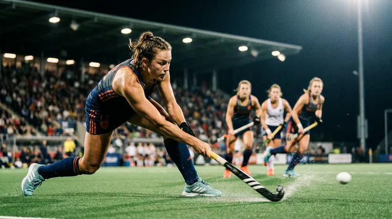The drag-flick is a crucial scoring weapon, but the explosive motion places immense strain on a player's hamstrings.