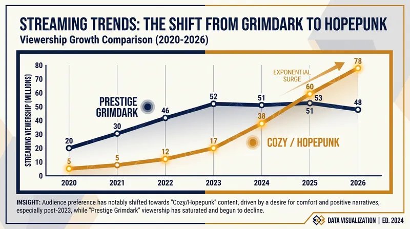 The steady rise of low-stakes television viewership over the past six years.