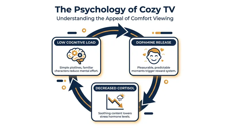 How low-stakes television actively regulates the human nervous system.