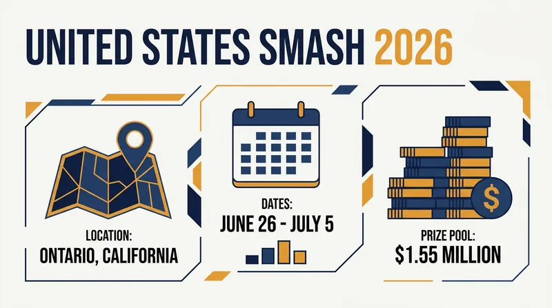 The upcoming United States Smash will offer massive ranking points capable of completely reshaping the global standings.