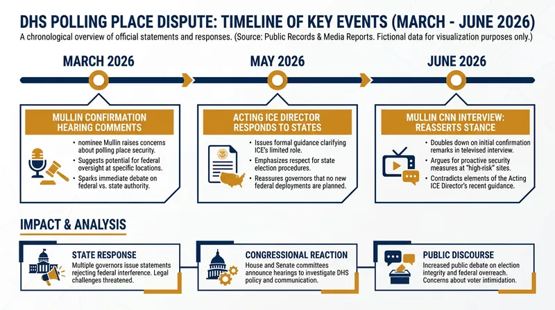 The dispute over ICE's role in the 2026 elections has escalated over several months.