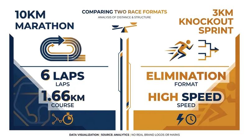 Athletes will contest both the traditional endurance marathon and the fast-paced knockout sprint.
