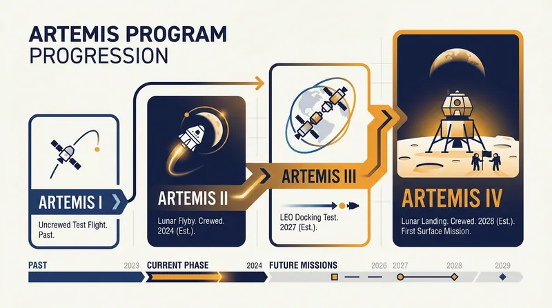 The revised Artemis mission timeline pushes the crewed lunar landing to Artemis IV.
