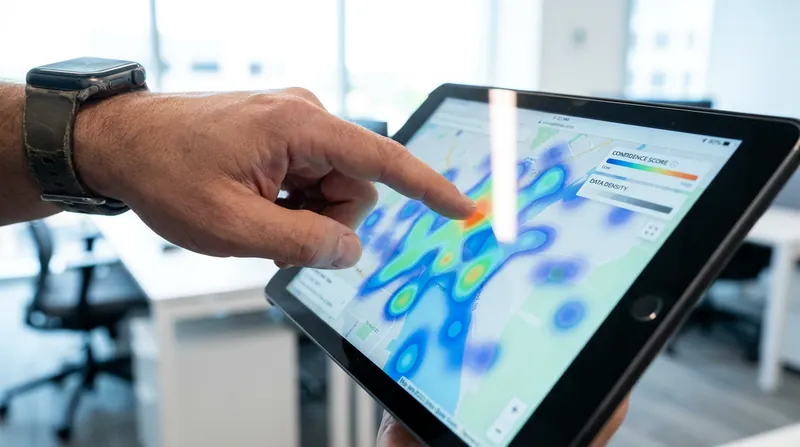 Opacity and color gradients allow analysts to communicate confidence levels intuitively.