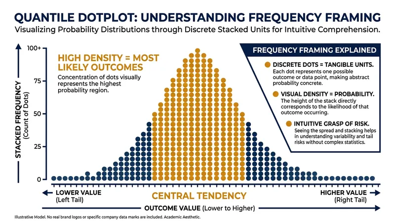 Quantile dotplots leverage the human brain's natural ability to count discrete objects.