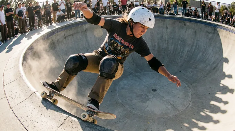 Park skateboarding requires immense lower-body strength and stability, making knee rehabilitation crucial for athletes.