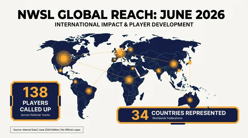 A record 138 NWSL players were called up to represent 34 different countries during the June FIFA window.