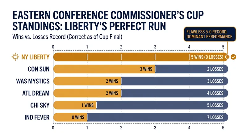 The Liberty swept their Eastern Conference opponents in Commissioner's Cup qualifying play.