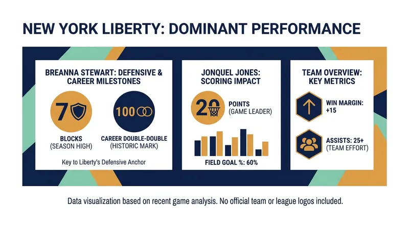 Key performances that fueled the Liberty's seventh consecutive victory.