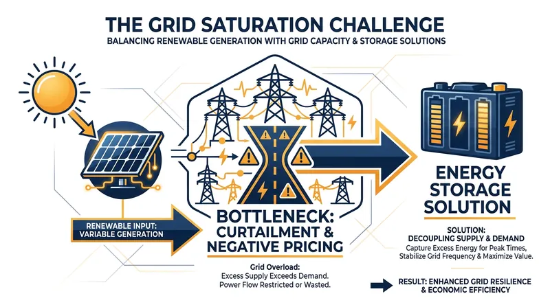 As solar deployment outpaces grid capacity, battery storage becomes the critical bottleneck.