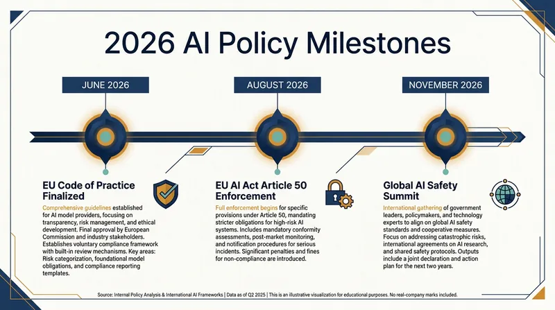 Key regulatory deadlines are forcing the AI industry to adopt standardized compliance measures.