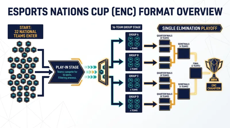 The format for the newly introduced Esports Nations Cup.