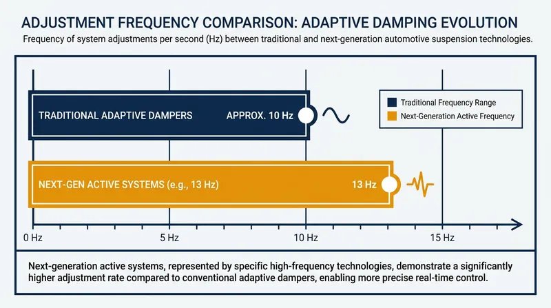 Active systems can adjust the force applied to each wheel up to 13 times per second.