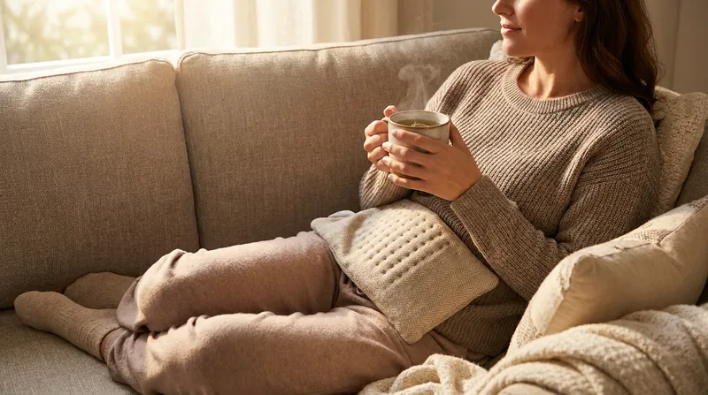 Topical heat therapy increases pelvic blood flow and can be a highly effective non-pharmacological adjunct to medication.