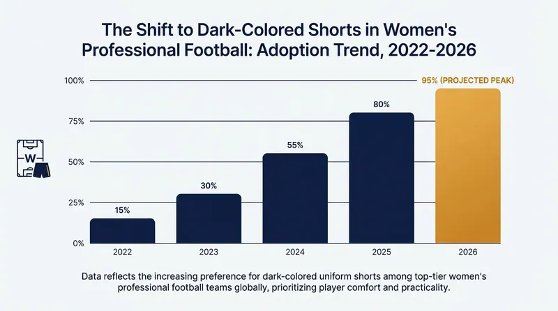 The movement to ditch white shorts began at the elite level and has since trickled down to grassroots clubs.