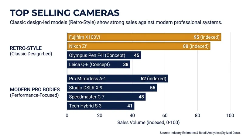 Sales data shows retro-styled bodies consistently outselling their modern-looking counterparts.