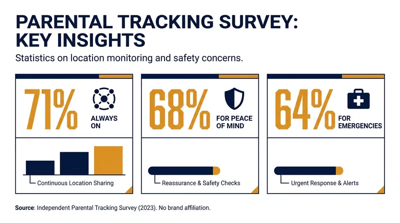 Data from the June 2026 University of Michigan Mott Poll highlights how parents utilize tracking features.