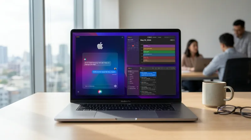 On the Mac, Siri AI includes a dedicated app that syncs conversation history across devices.