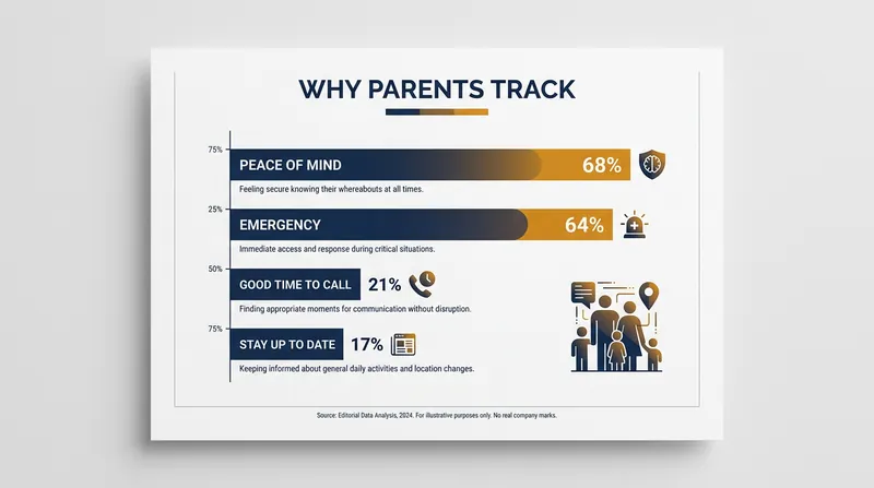 Most parents cite safety and peace of mind as their primary motivations for location tracking.