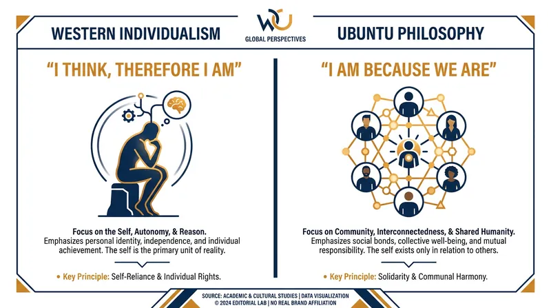 A philosophical shift from the isolated self to the interconnected community.